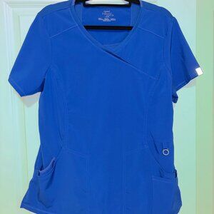 Royal Blue Cherokee Infinity Scrub Top